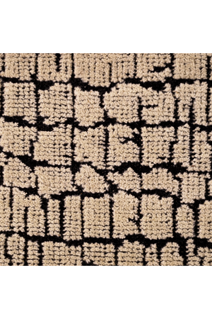 Black Patterned Wool Carpet | Eichholtz Nirvana | Oroa.com