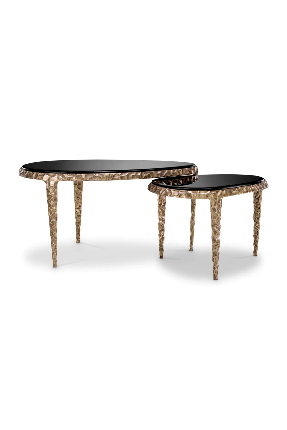 Textured Brass Nesting Side Tables (2) | Eichholtz Livana | Oroa.com