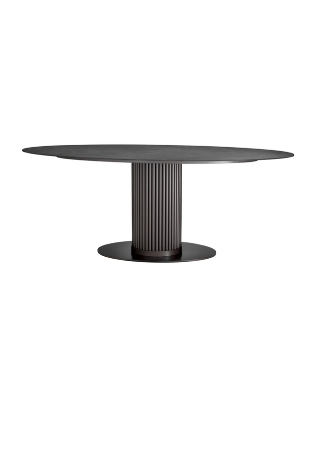 Oval Ceramic Dining Table | Eichholtz Volterra | Oroa.com
