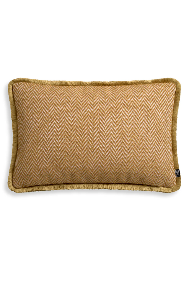 Chevron Pattern Fringed Lumbar Pillow | Eichholtz Kauai | Oroa.com