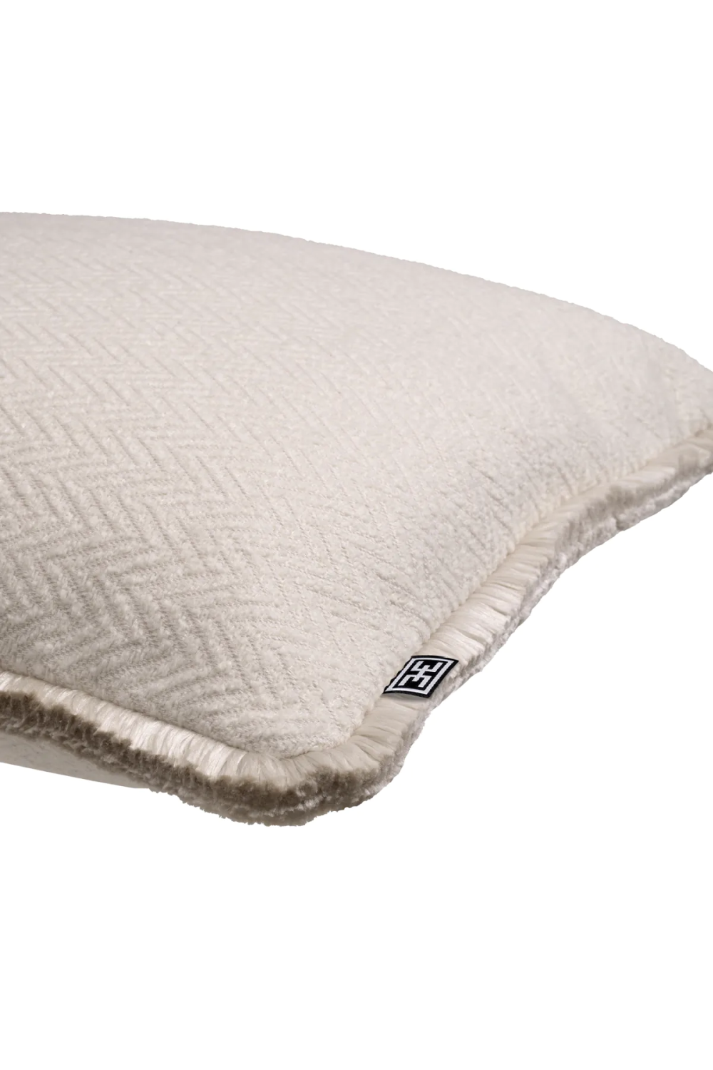 Chevron Pattern Fringed Lumbar Pillow | Eichholtz Kauai | Oroa.com