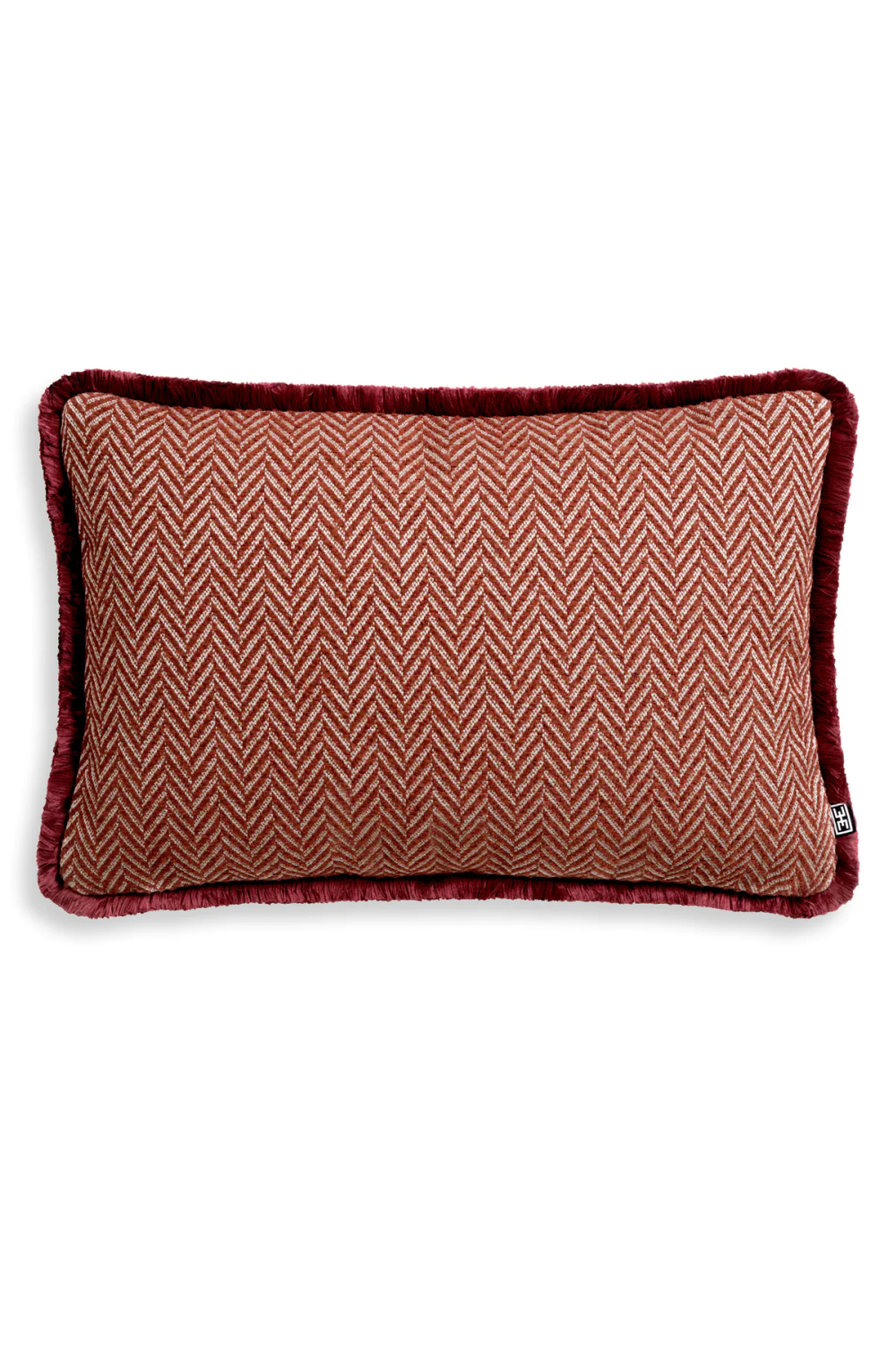 Chevron Pattern Fringed Lumbar Pillow | Eichholtz Kauai | Oroa.com