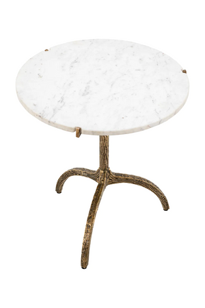 White Marble Round Dining Table | Eichholtz Cortina | Oroa.com