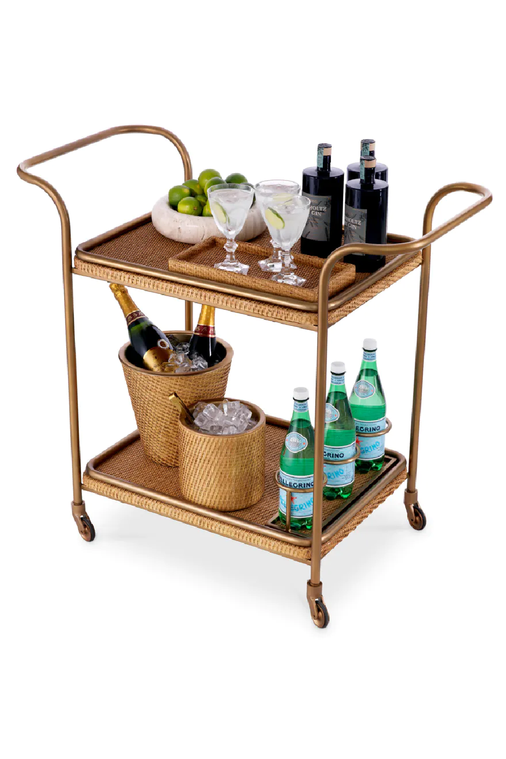 Natural Rattan Trolley | Eichholtz Pescara | Oroa.com