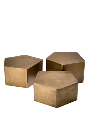 Vintage Gold Coffee Table Set (3) | Eichholtz Veenazza | Oroa.com