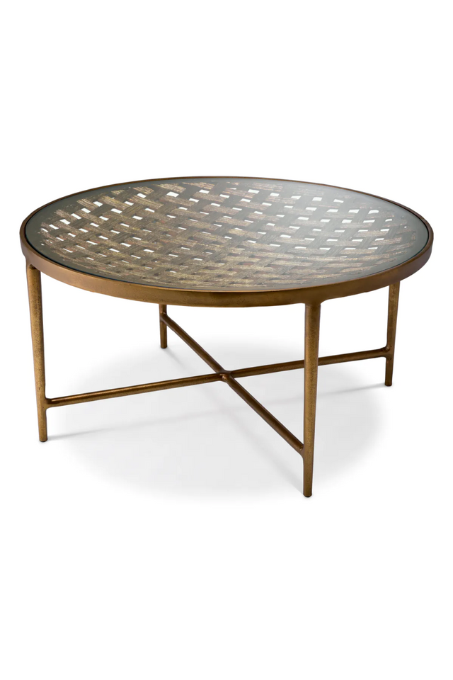 Woven-Patterned Coffee Table | Eichholtz Sorrento | Oroa.com