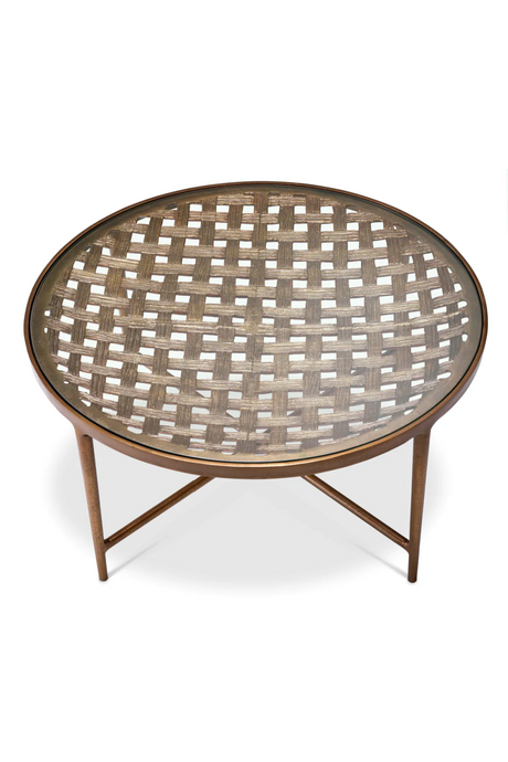 Woven-Patterned Coffee Table | Eichholtz Sorrento | Oroa.com