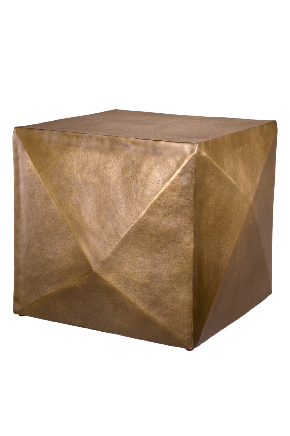 Antique Brass Faceted Side Table | Eichholtz Maratea | Oroa.com