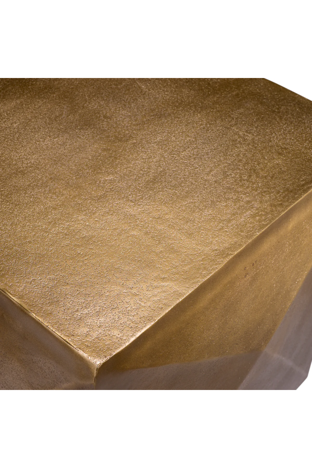 Antique Brass Faceted Side Table | Eichholtz Maratea | Oroa.com