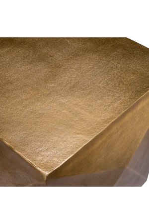 Antique Brass Faceted Side Table | Eichholtz Maratea | Oroa.com