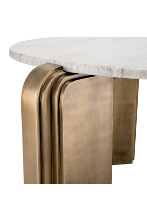 Beige Marble Modern Coffee Table | Eichholtz Albion | Oroa .com