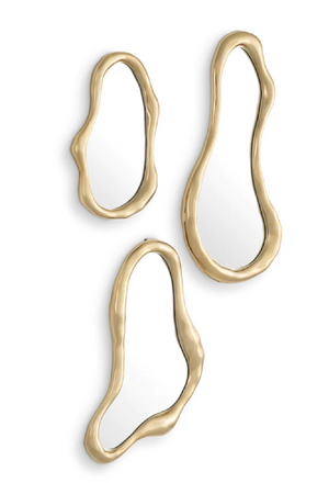 Gold Organic Mirror Set (3) | Eichholtz Viterbo | Oroa.com