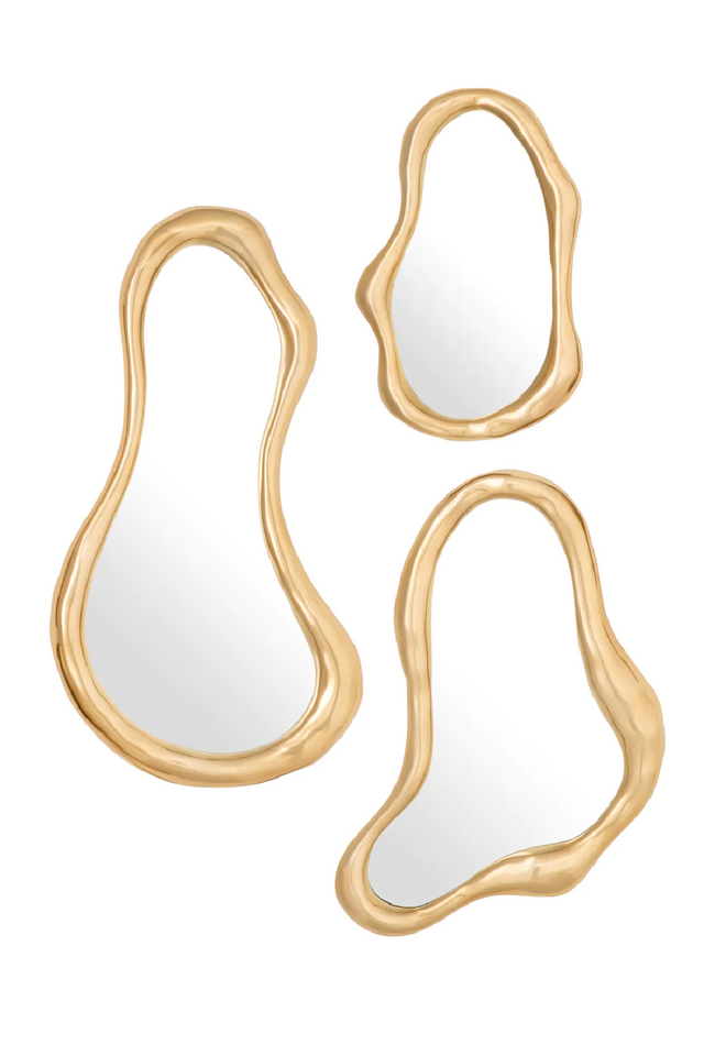 Gold Organic Mirror Set (3) | Eichholtz Viterbo | Oroa.com