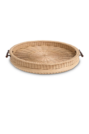 Natural Rattan Round Tray | Eichholtz Vimini | Oroa.com