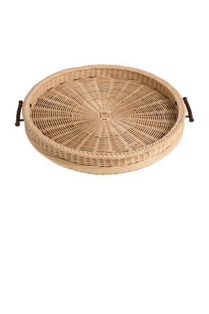 Natural Rattan Round Tray | Eichholtz Vimini | Oroa.com