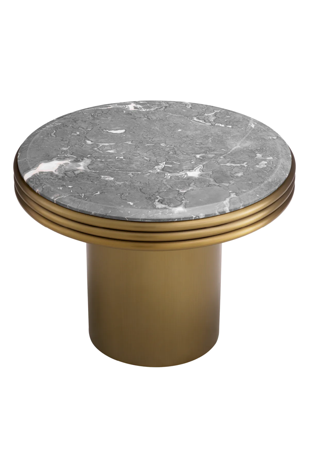 Round Gray Marble Side Table | Eichholtz Claremore | Oroa.com