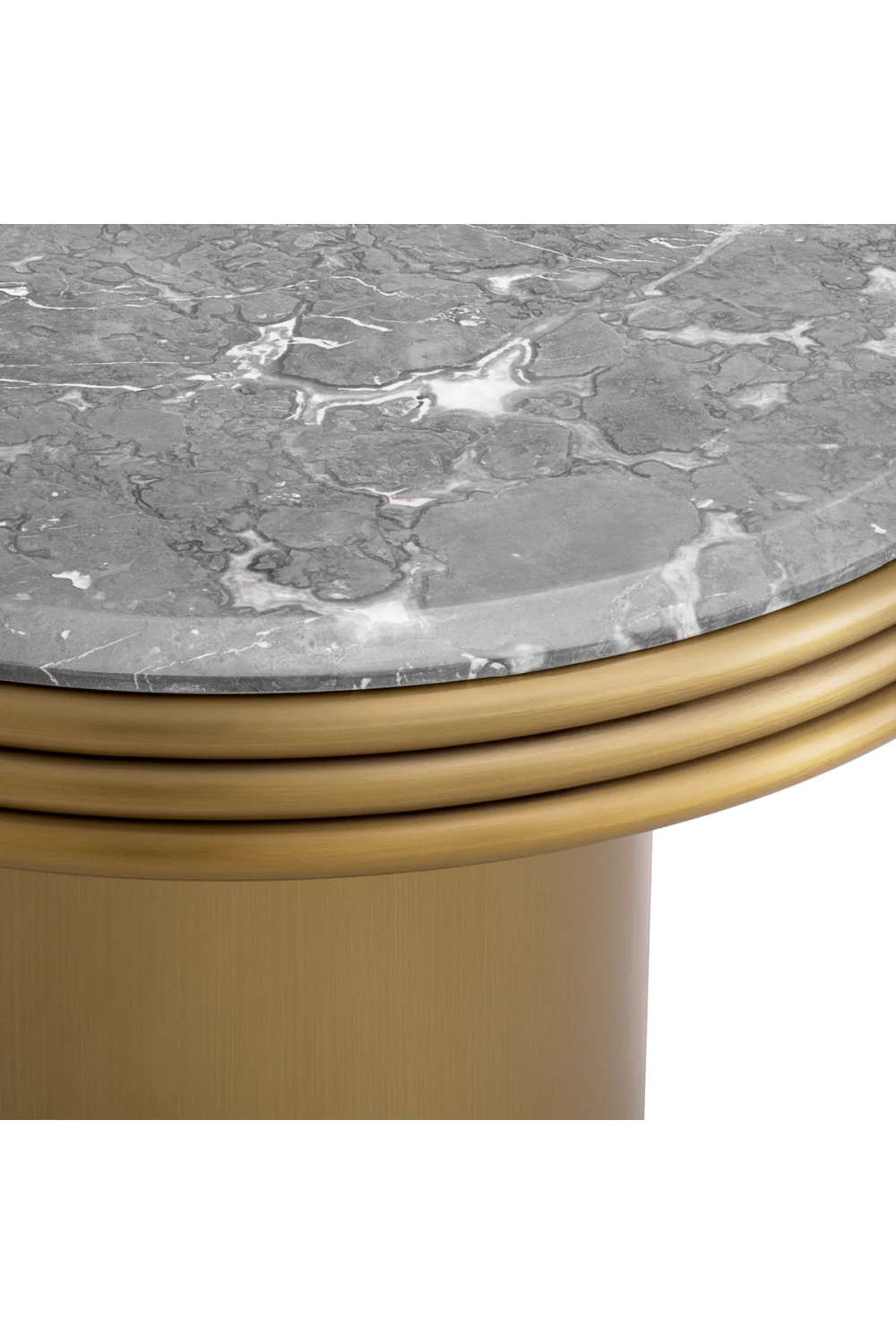Round Gray Marble Side Table | Eichholtz Claremore | Oroa.com