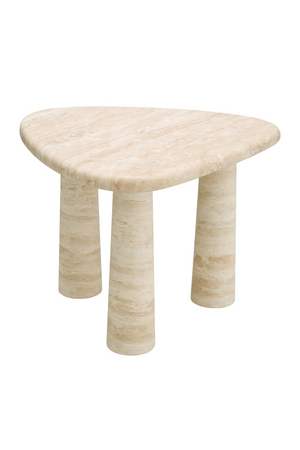 Travertine Triangular Side Table | Eichholtz Larino | Oroa.com
