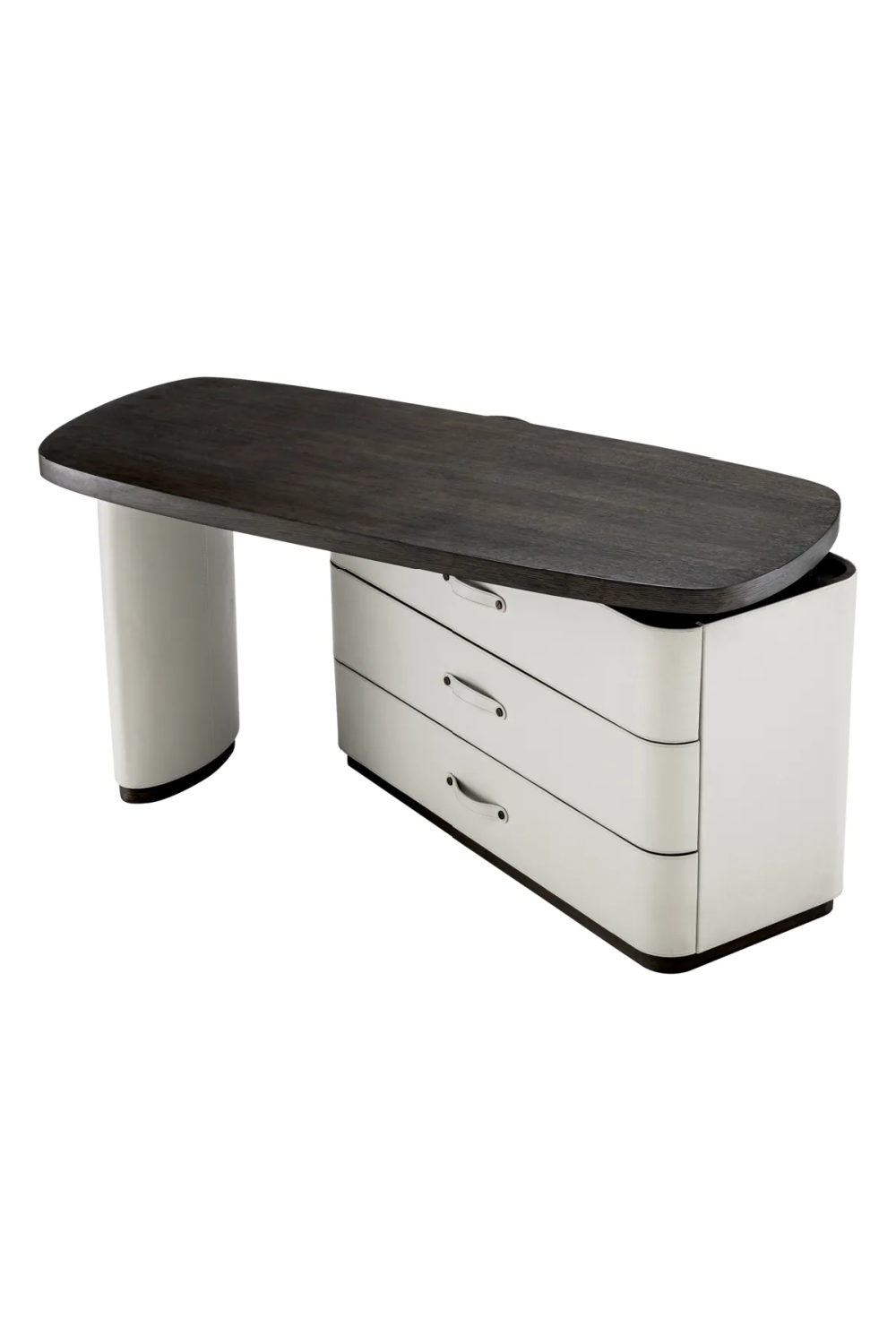 Gray Leather Rotating Desk | Eichholtz Numana | Oroa.com