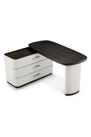 Gray Leather Rotating Desk | Eichholtz Numana | Oroa.com