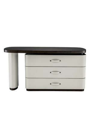 Gray Leather Rotating Desk | Eichholtz Numana | Oroa.com