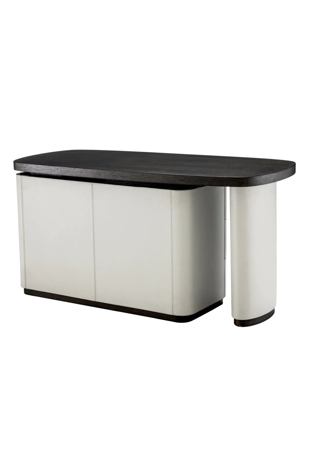 Gray Leather Rotating Desk | Eichholtz Numana | Oroa.com