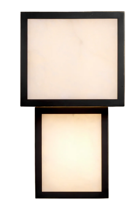 Black Framed Alabaster Wall Lamp | Eichholtz Serchio | Oroa.com