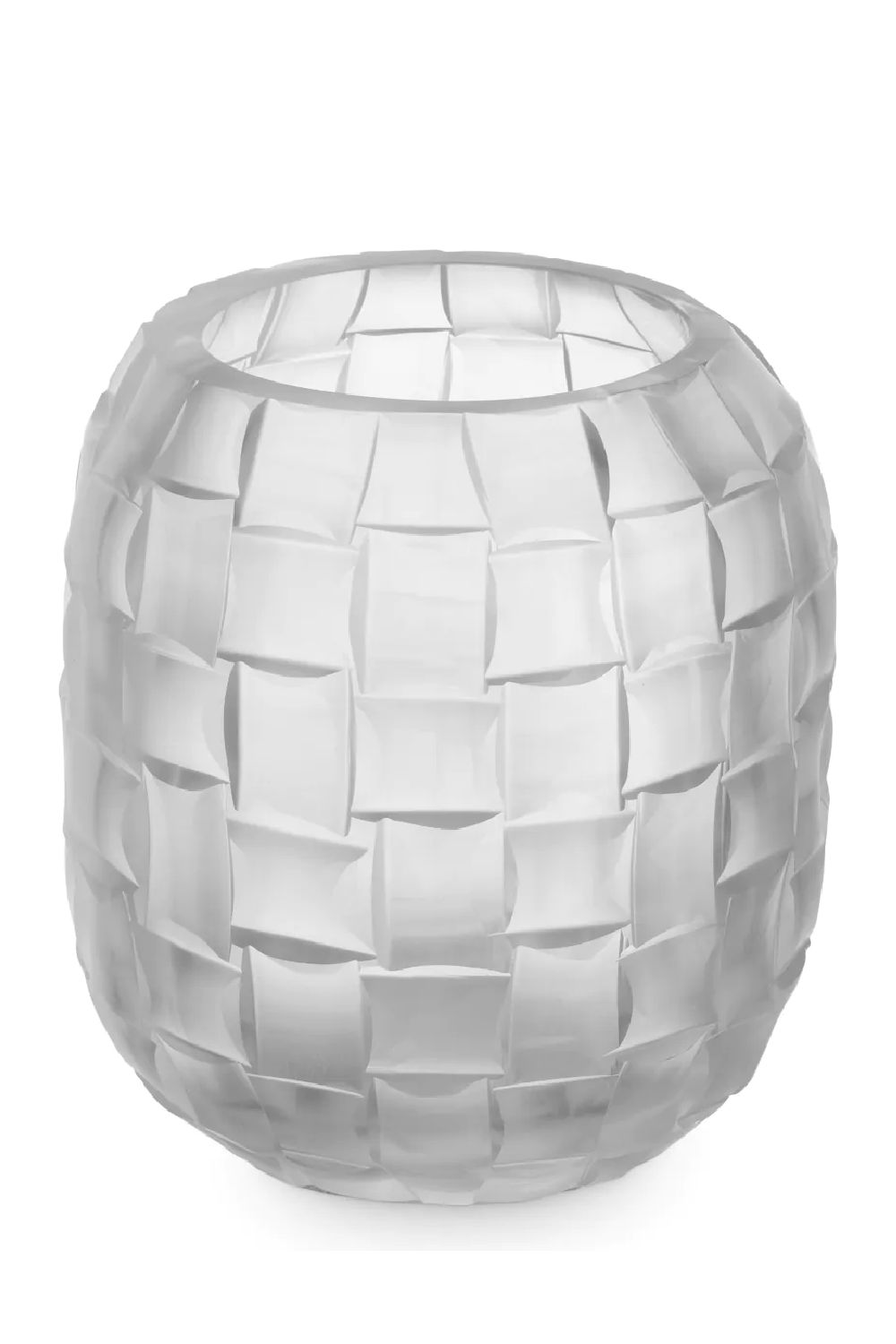 Frosted Hand Blown Glass Vase | Eichholtz Varese | Oroa.com