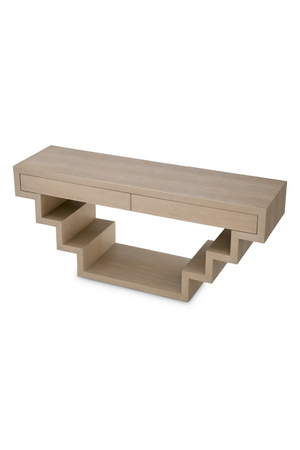 Oak Geometrical Console Table | Eichholtz Rialto | Oroa.com