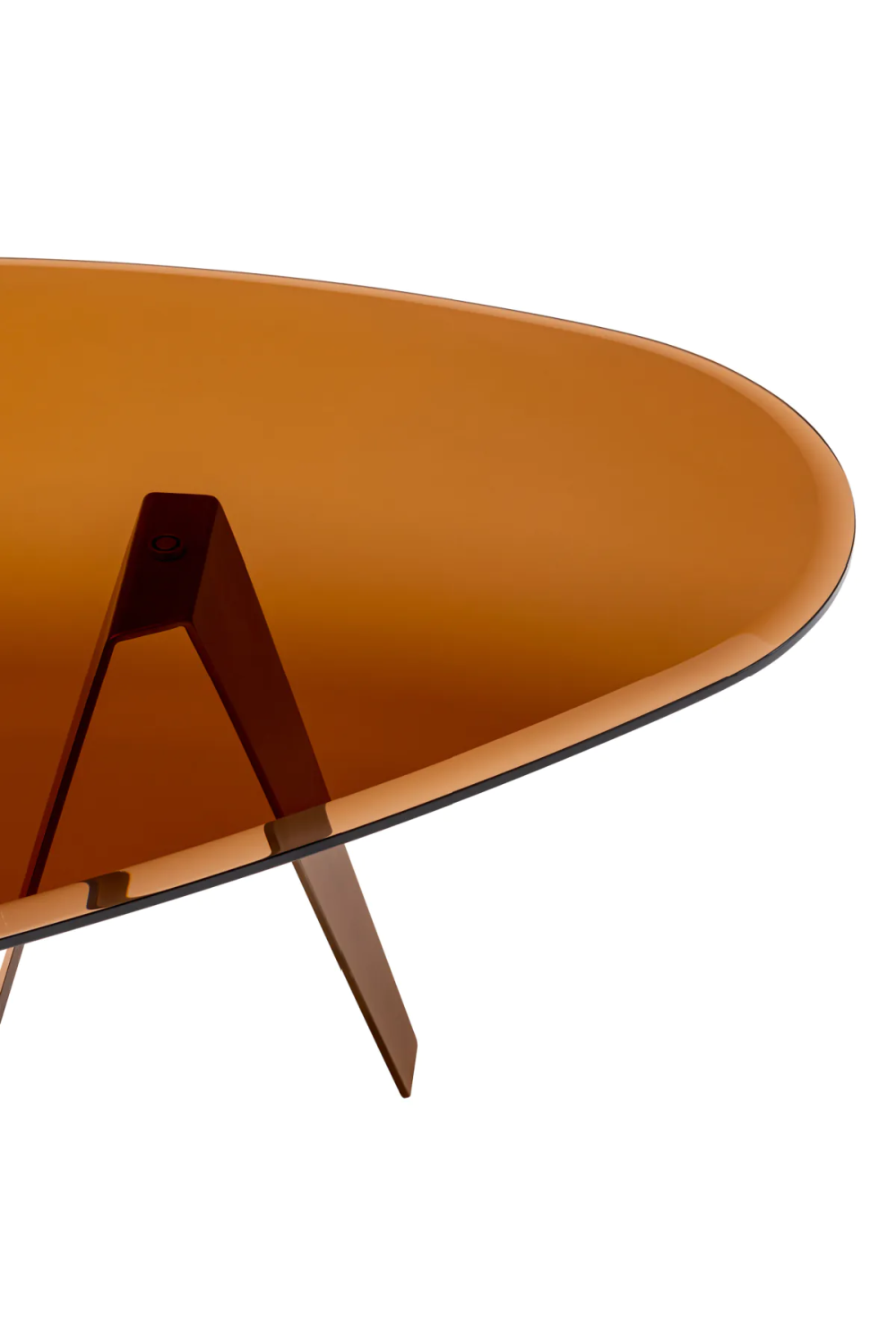 Oval Brown Glass Coffee Table | Eichholtz Lavello | Oroa.com