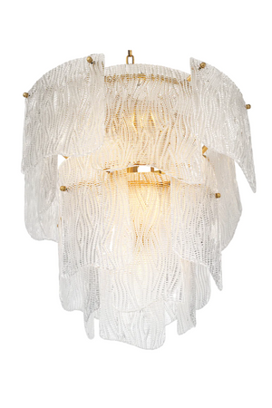 Clear Textured Glass Chandelier | Eichholtz Asinara | Oroa.com