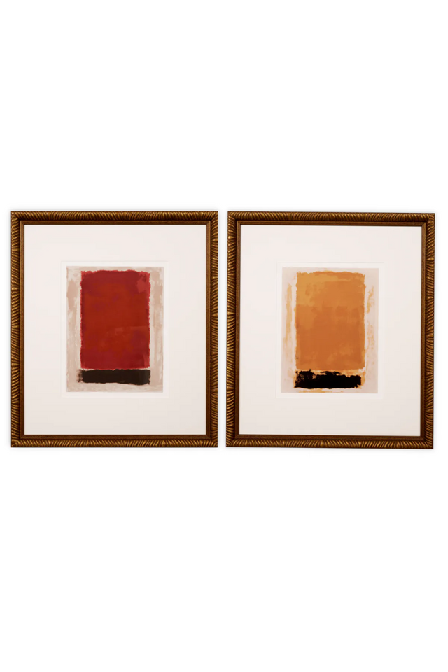 Gold-Framed Abstract Art Set (2) | Eichholtz Garnier | Oroa.com