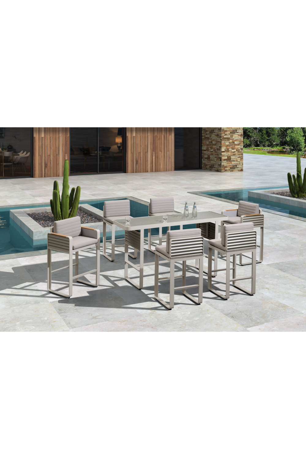 Outdoor Bar Set (6 Chairs) | Higold Airport | OROA Luxury Furniture