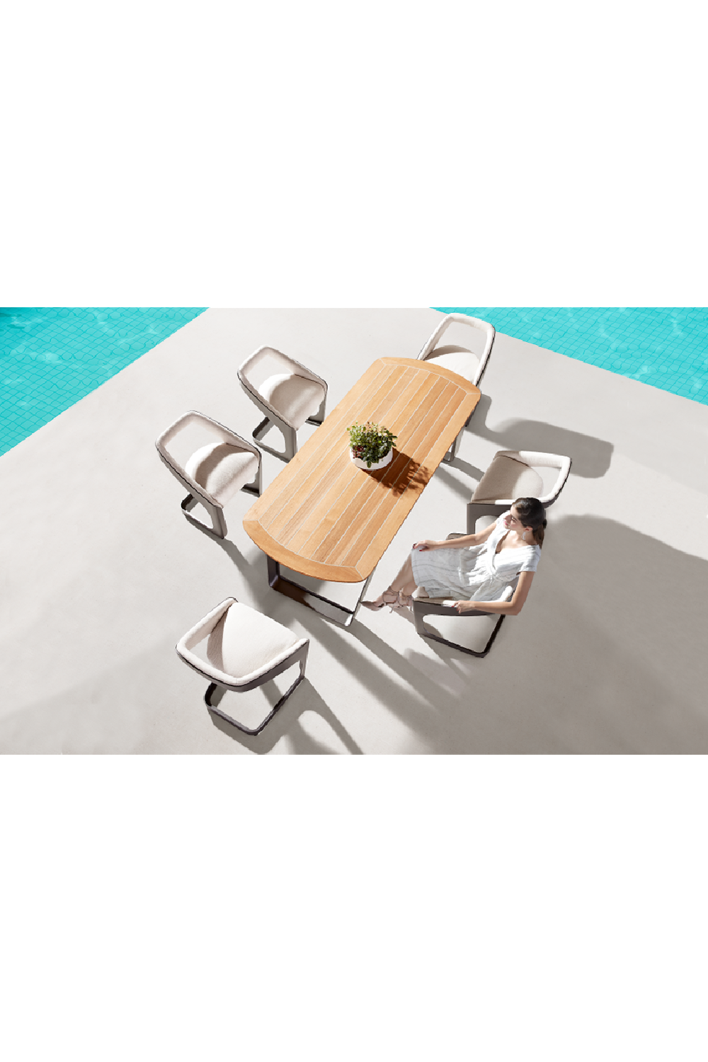 Outdoor Dining Set of 6 | Higold Pininfarina | OROA Luxury Furniture