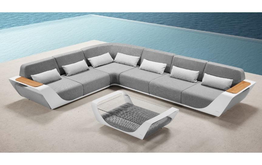 White Corner Lounge Set | Higold Pininfarina | OROA Modern Furniture