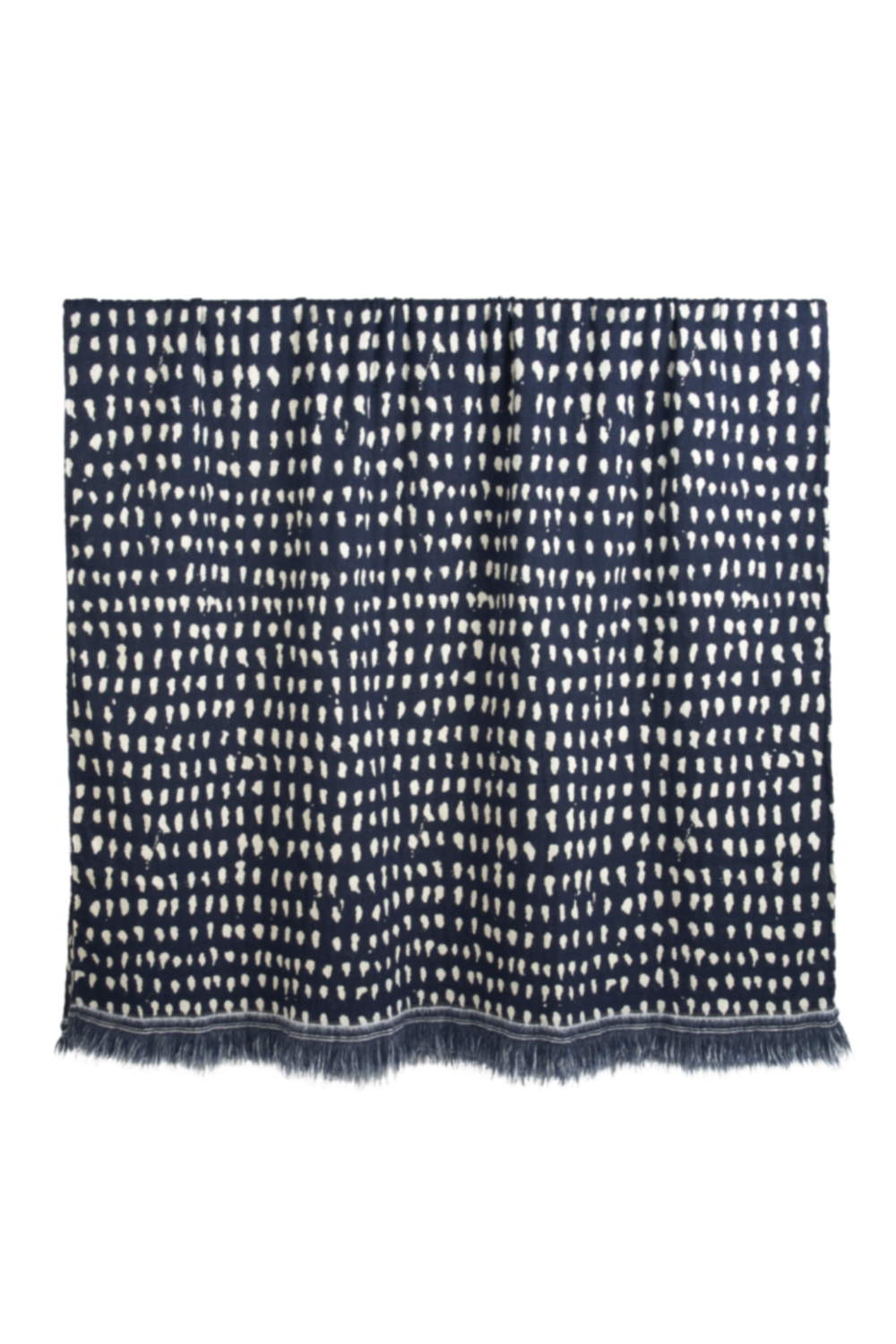 Navy Throw Blanket | Ethnicraft Dots | OROA TRADE