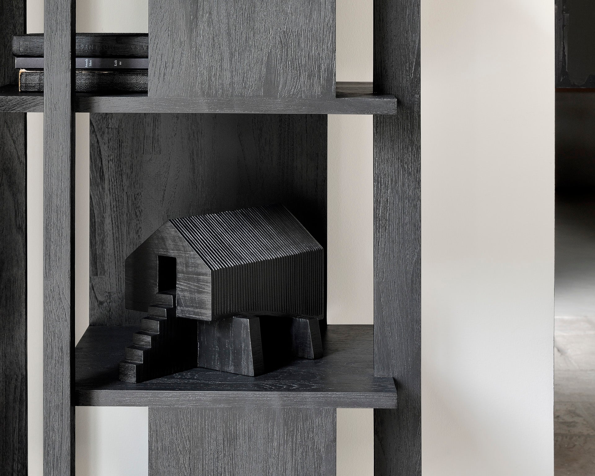 Black Mahogany Deco Object | Ethnicraft Stilt House | OROA.COM