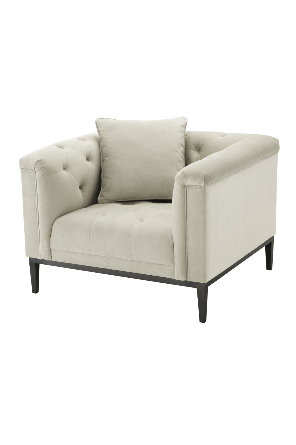 Gray Modern Chesterfield Chair | Eichholtz Cesare | Oroa.com