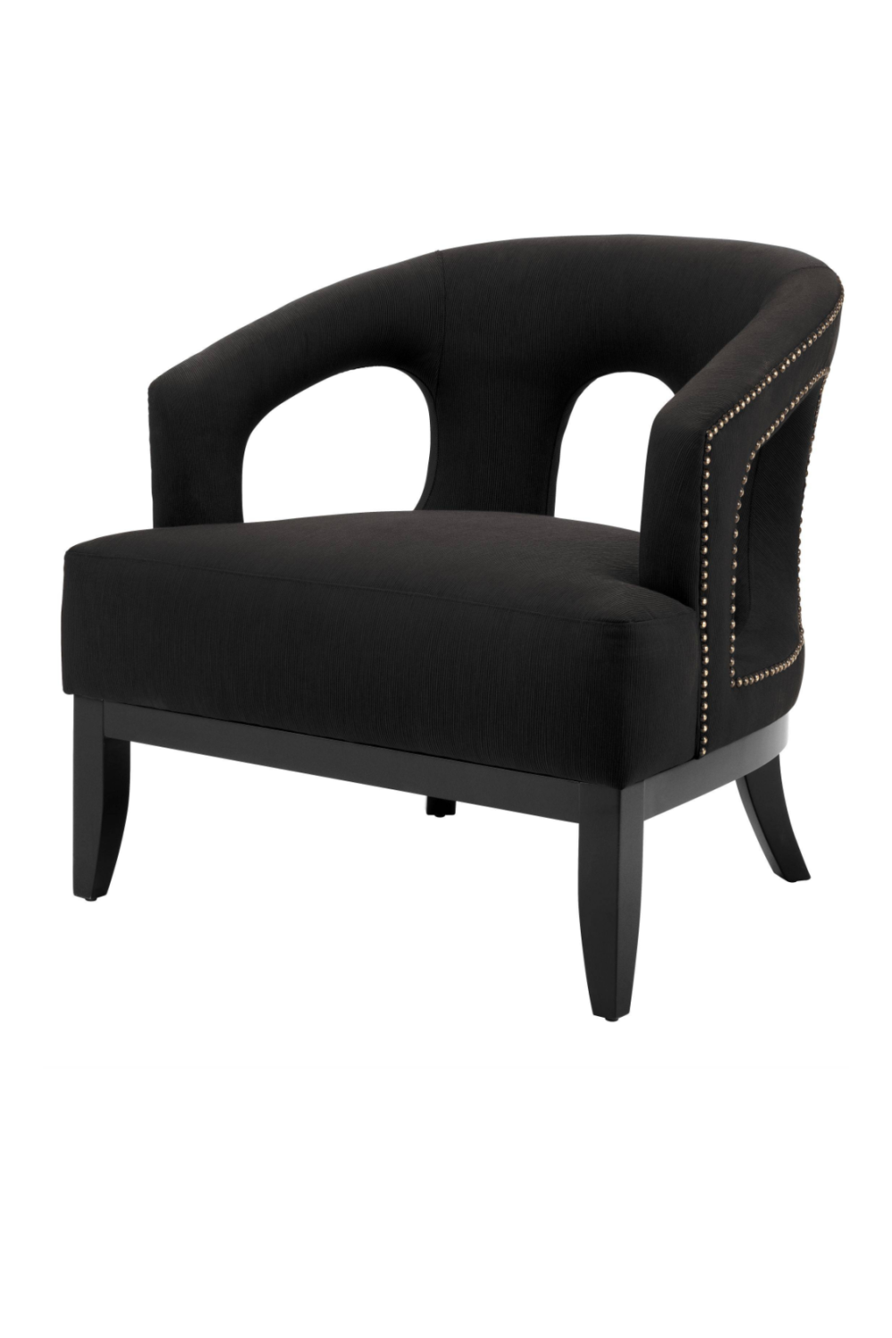 Studded Black Accent Chair | Eichholtz Adam | Oroa.com