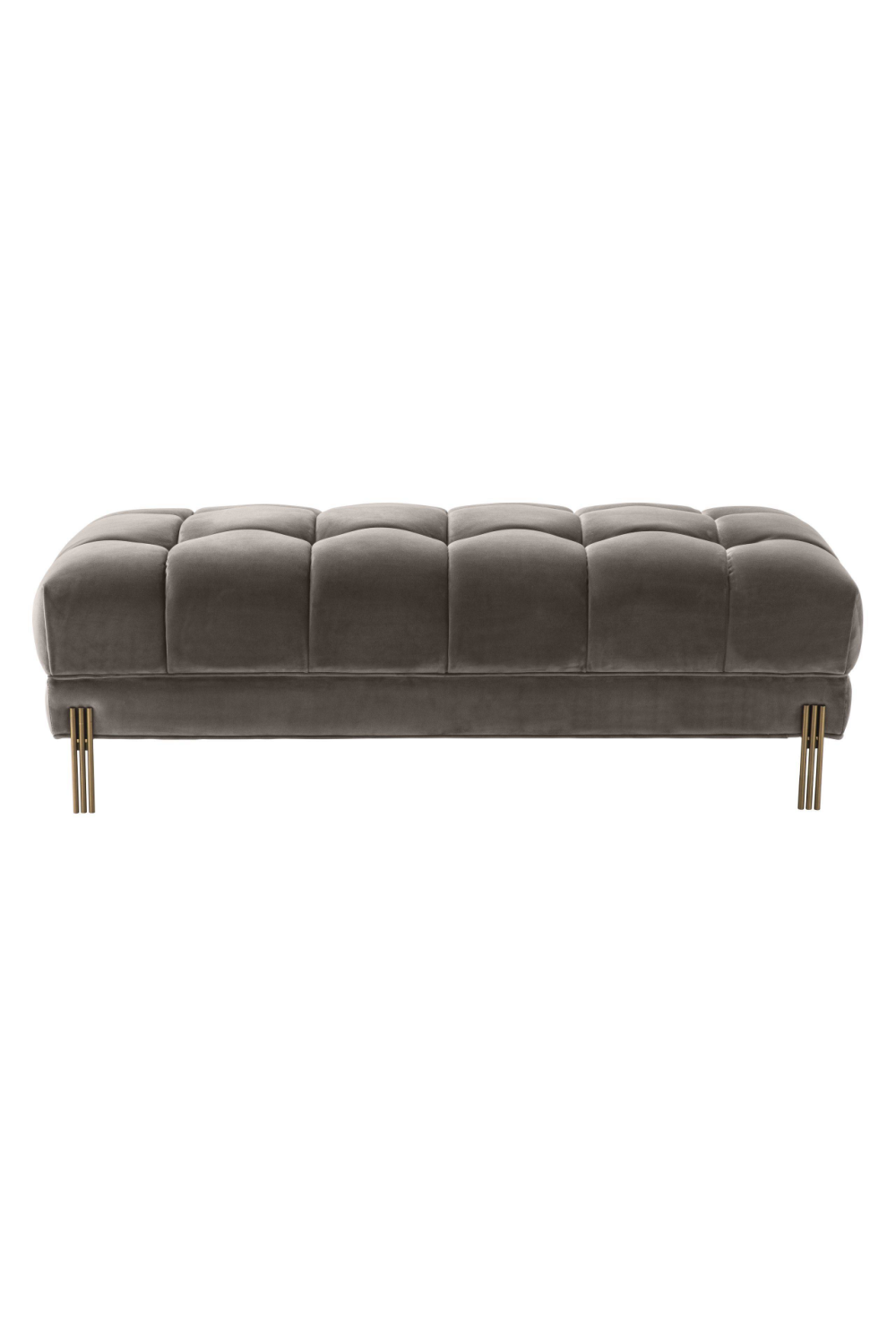 Gray Tufted Upholstered Bench | Eichholtz Sienna | OROA