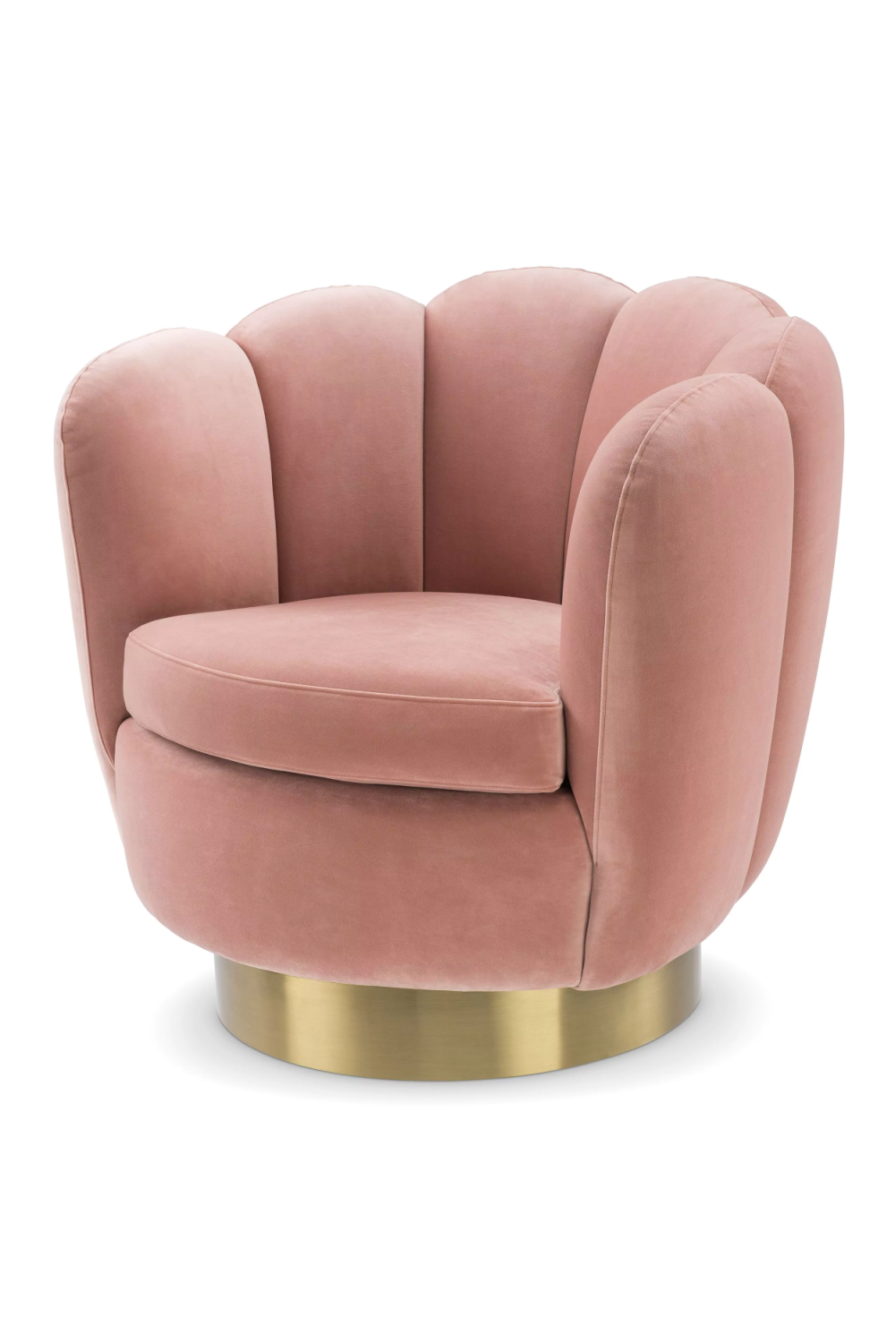 Blush Scalloped Swivel Chair | Eichholtz Mirage | Oroa.com