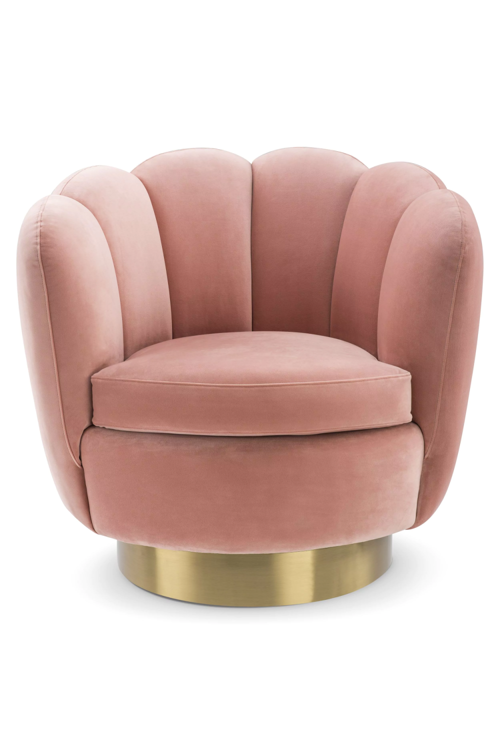 Blush Scalloped Swivel Chair | Eichholtz Mirage | Oroa.com