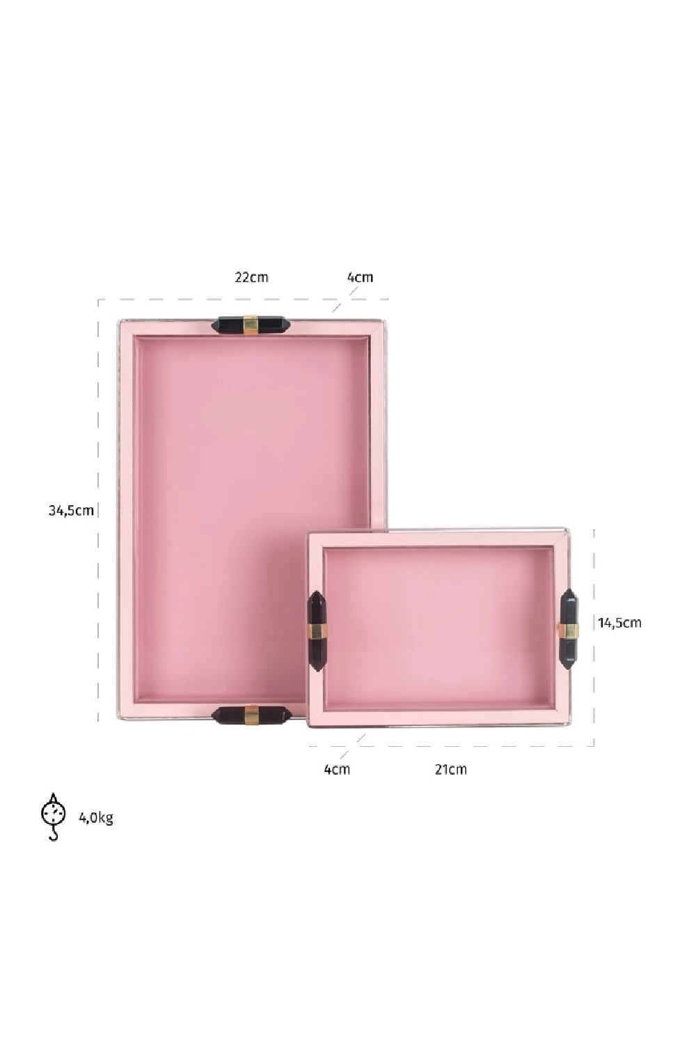 Orara Studio More Amor Quote Rose Gold Small Acrylic Tray - Deny Designs