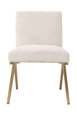 Cream Bouclé V-Leg Dining Chair | Eichholtz Fico | Oroa.com