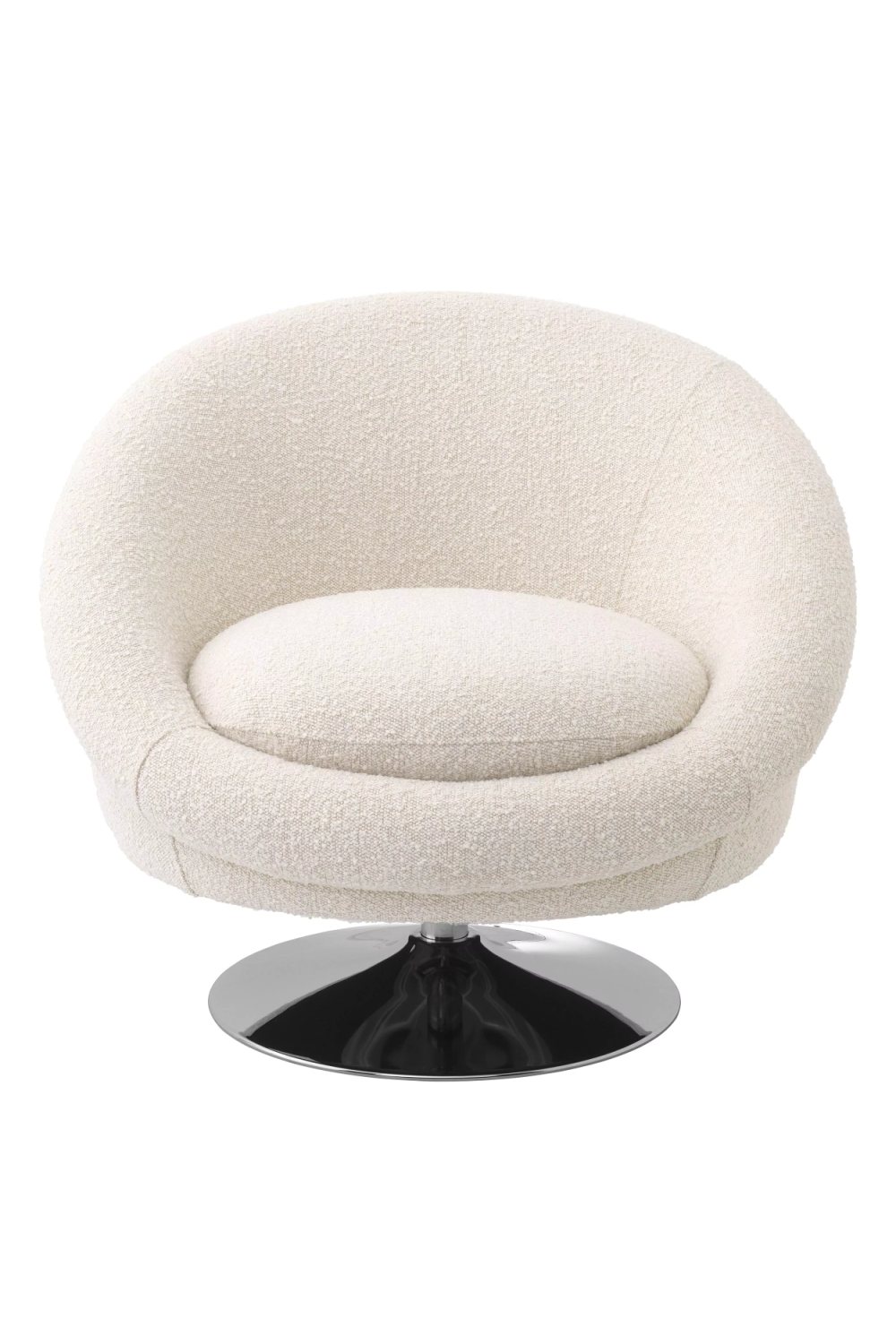 Cream Bouclé Swivel Tub Chair | Eichholtz Nemo | Oroa.com