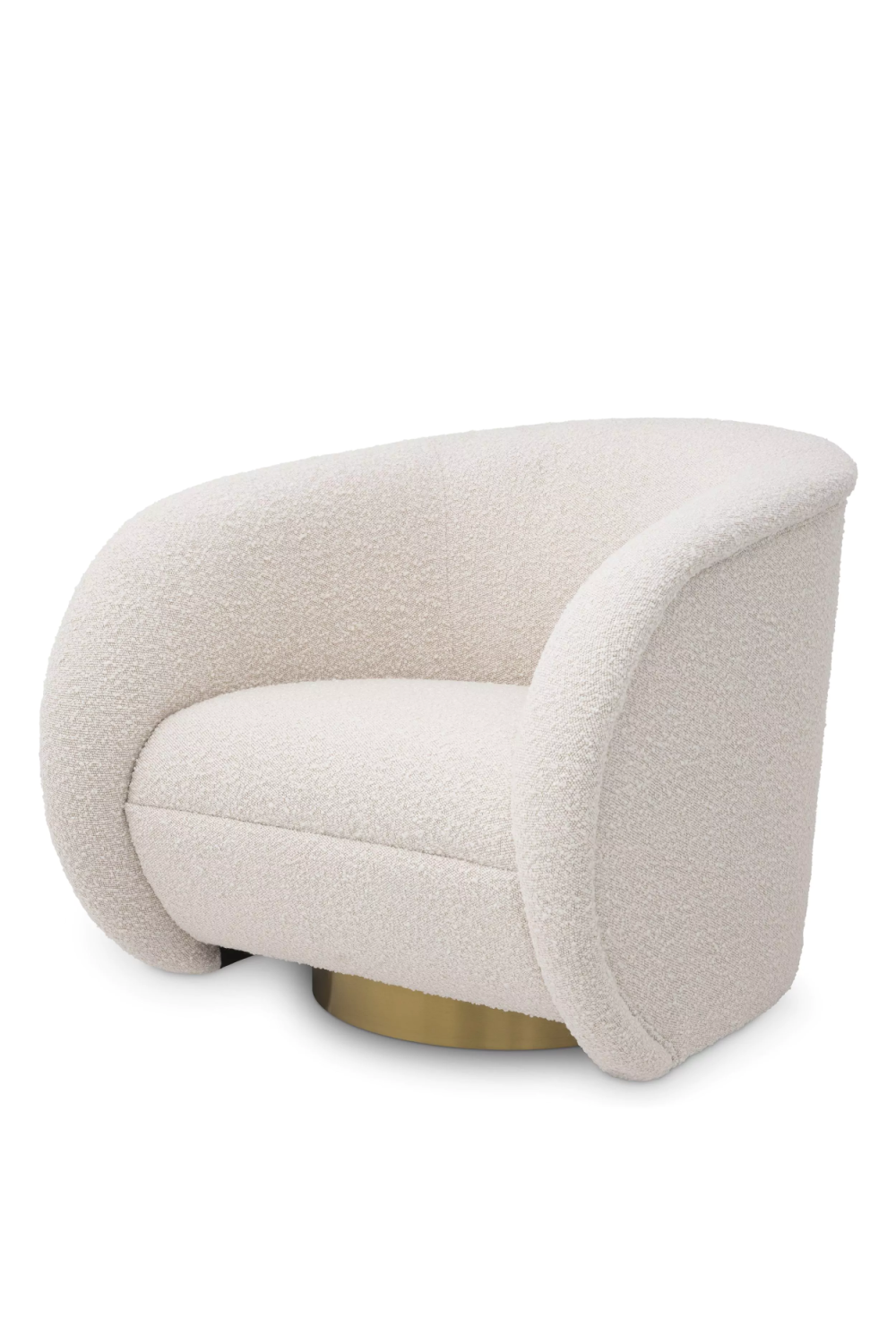 Cream Bouclé  Swivel Chair | Eichholtz Cristo | Oroa.com