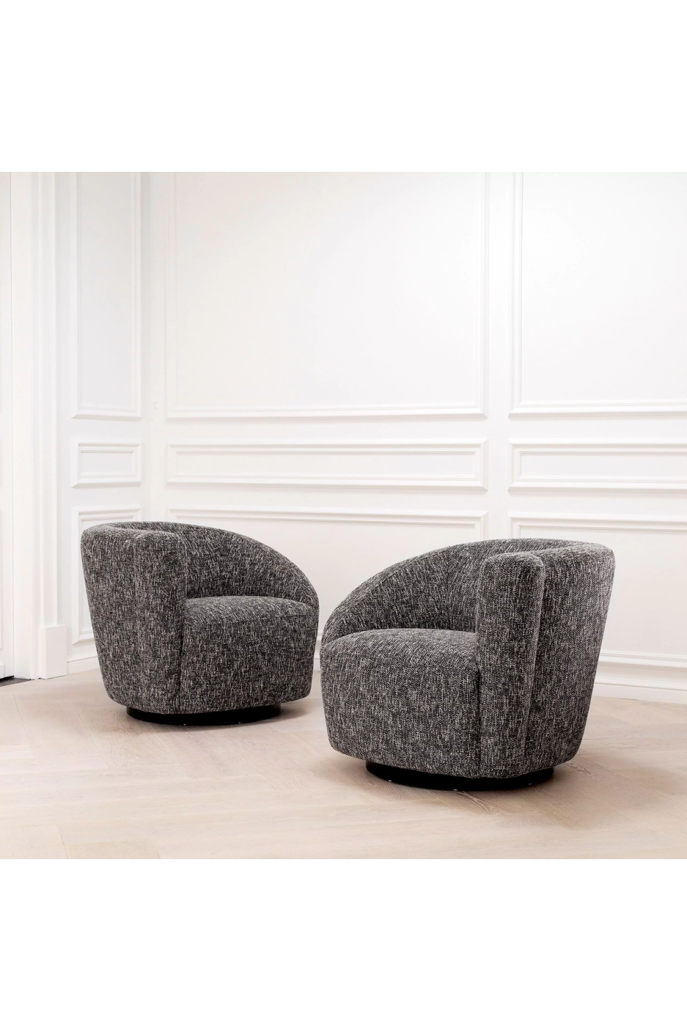 Black Asymmetrical Swivel Chair | Eichholtz Colin | Oroa.com