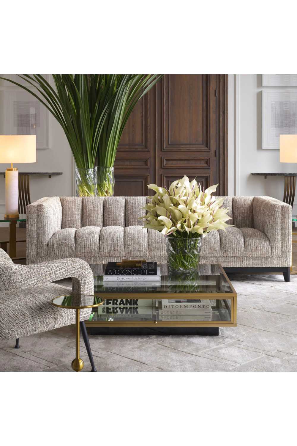 Channel Stitched Modern Sofa | Eichholtz Ditmar | Oroa.com
