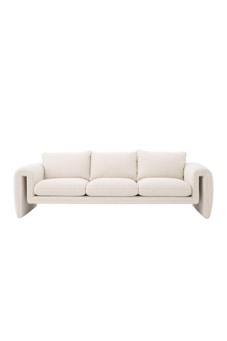 Cream Bouclé Upholstered Sofa | Eichholtz Tondo | Oroa.com