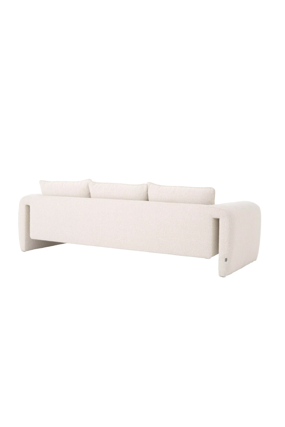 Cream Bouclé Upholstered Sofa | Eichholtz Tondo | Oroa.com
